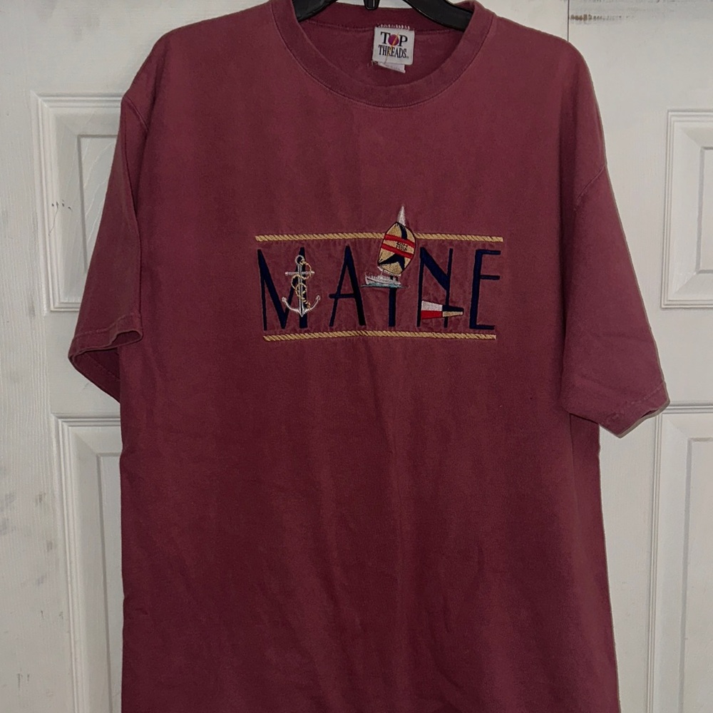 Men's Maroon Short Sleeve Tee